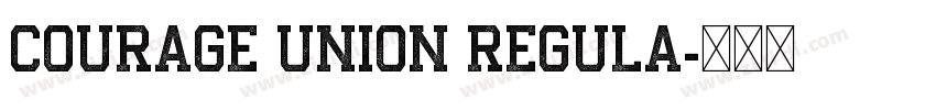 Courage Union Regula字体转换 Courage Union Regula字体转换